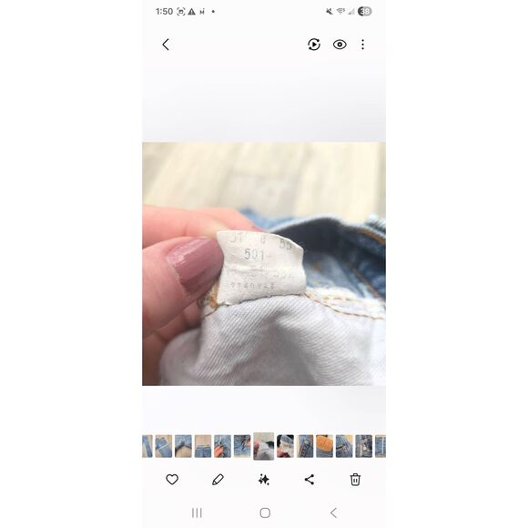 Vintage Levi's jeans 501's '74-85 date range Made in USA women's size 27 - Picture 4 of 16